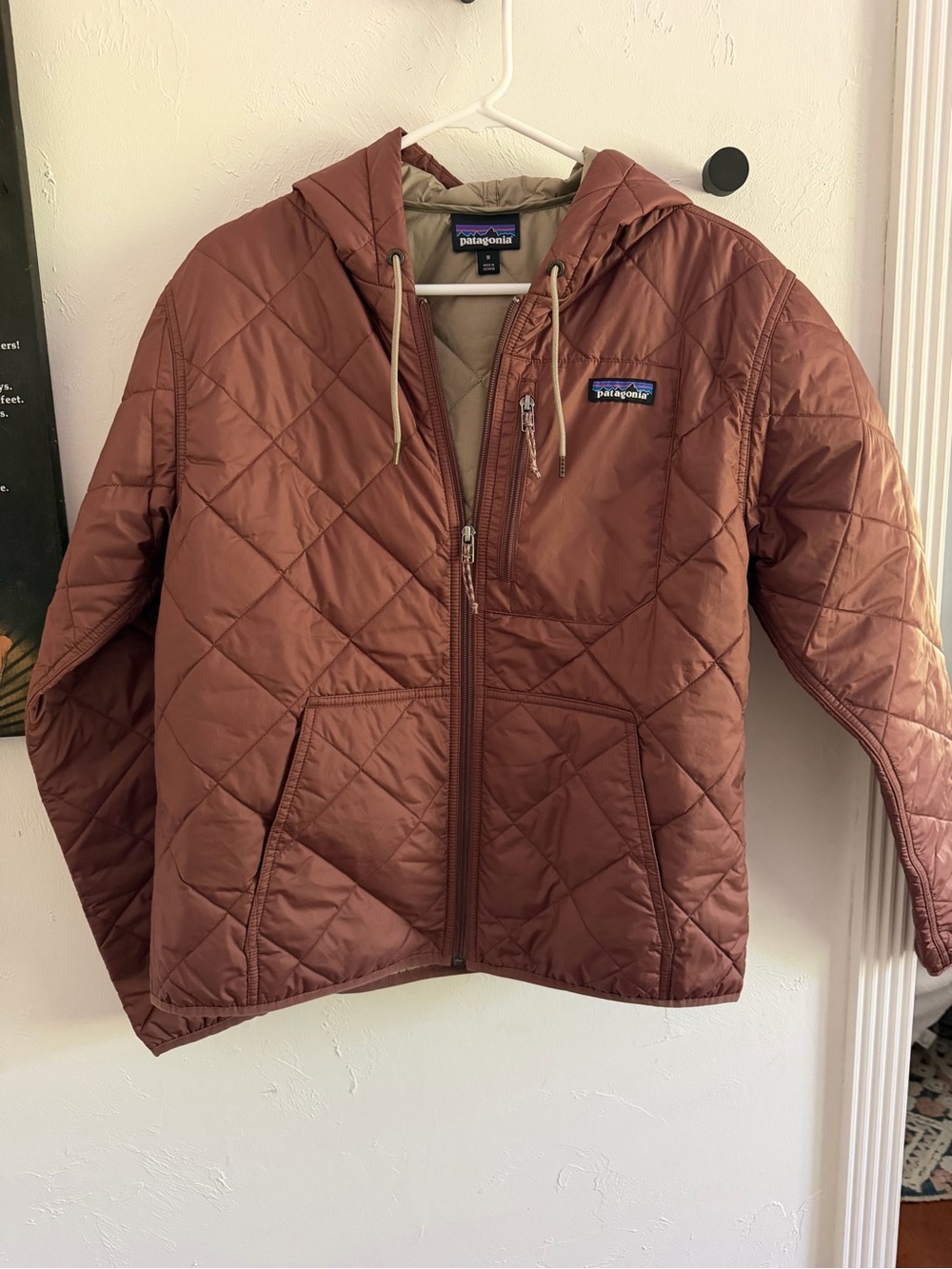 Patagonia Women’s Hooded Quilted Puffer Jacket - Rust